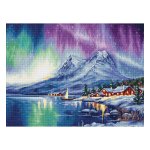 (image for) Northern Lights Counted Cross Stitch Kit (16 count Aida)